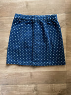 7 Buttoned Polka Dot Skirt