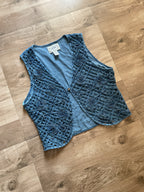 Floral Cut Details Vest