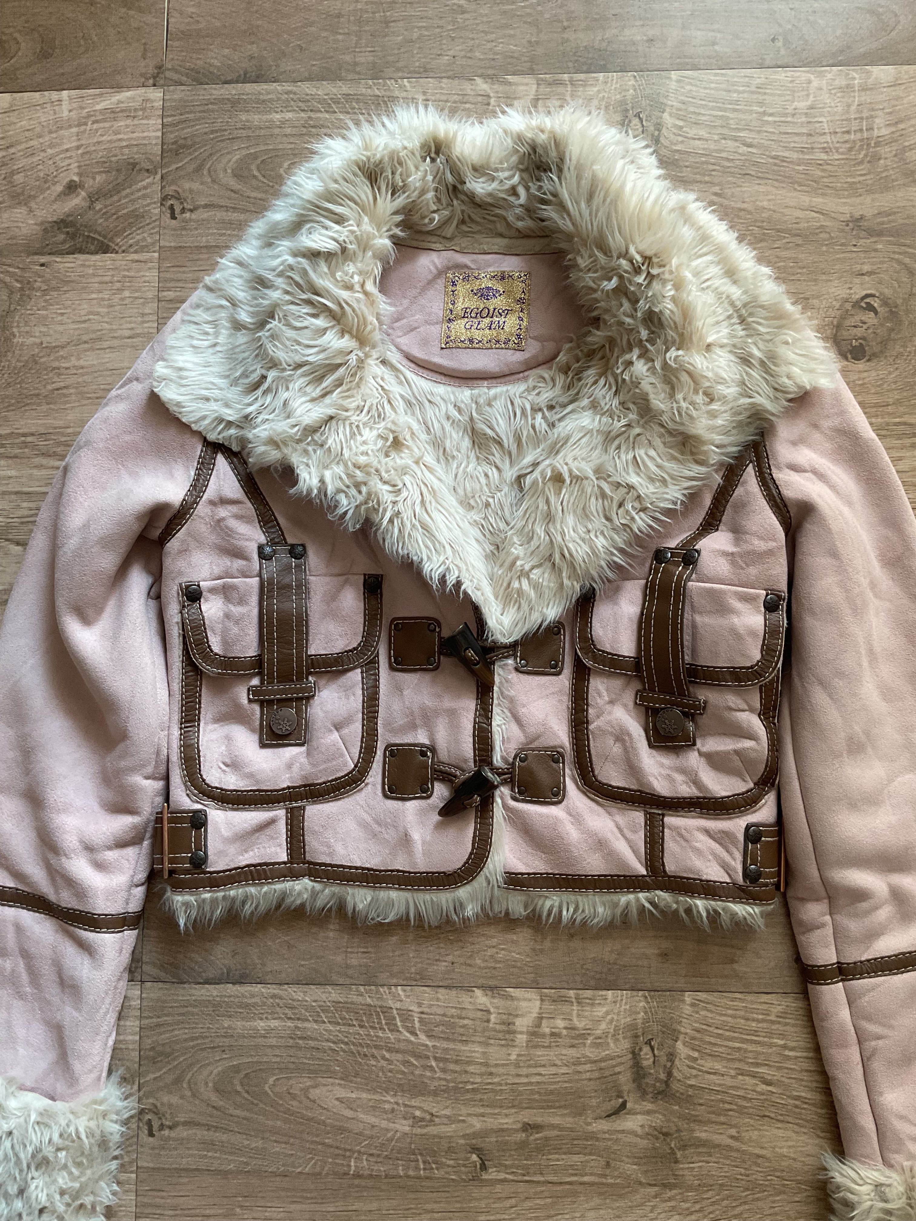 Pink Faux Suede Jacket