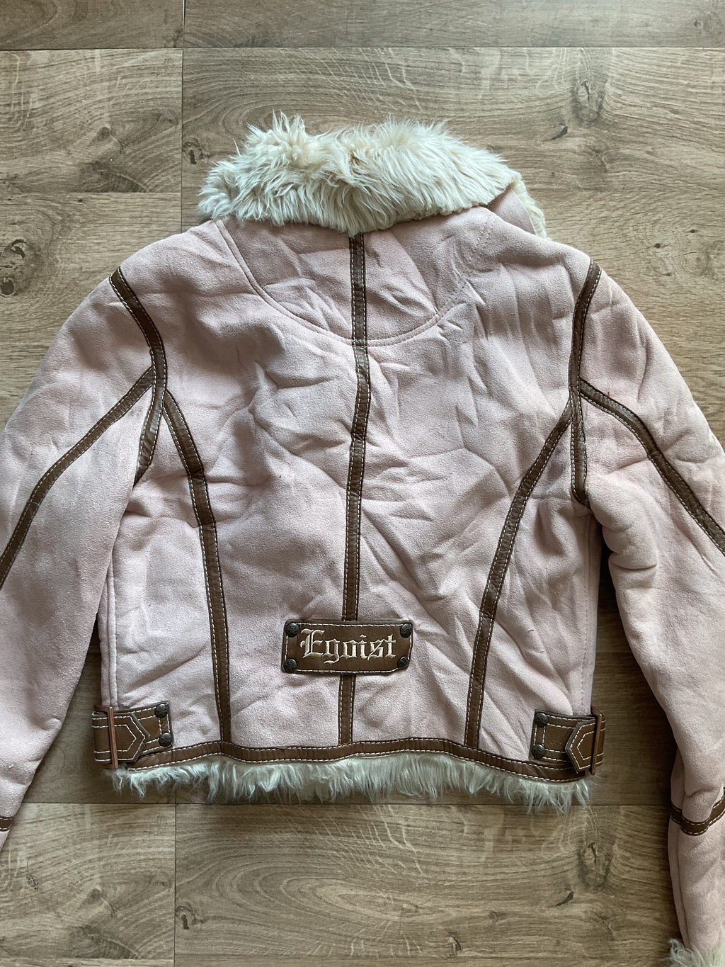 Pink Faux Suede Jacket