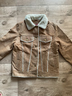 Poly-Suede Faded Brown Jacket