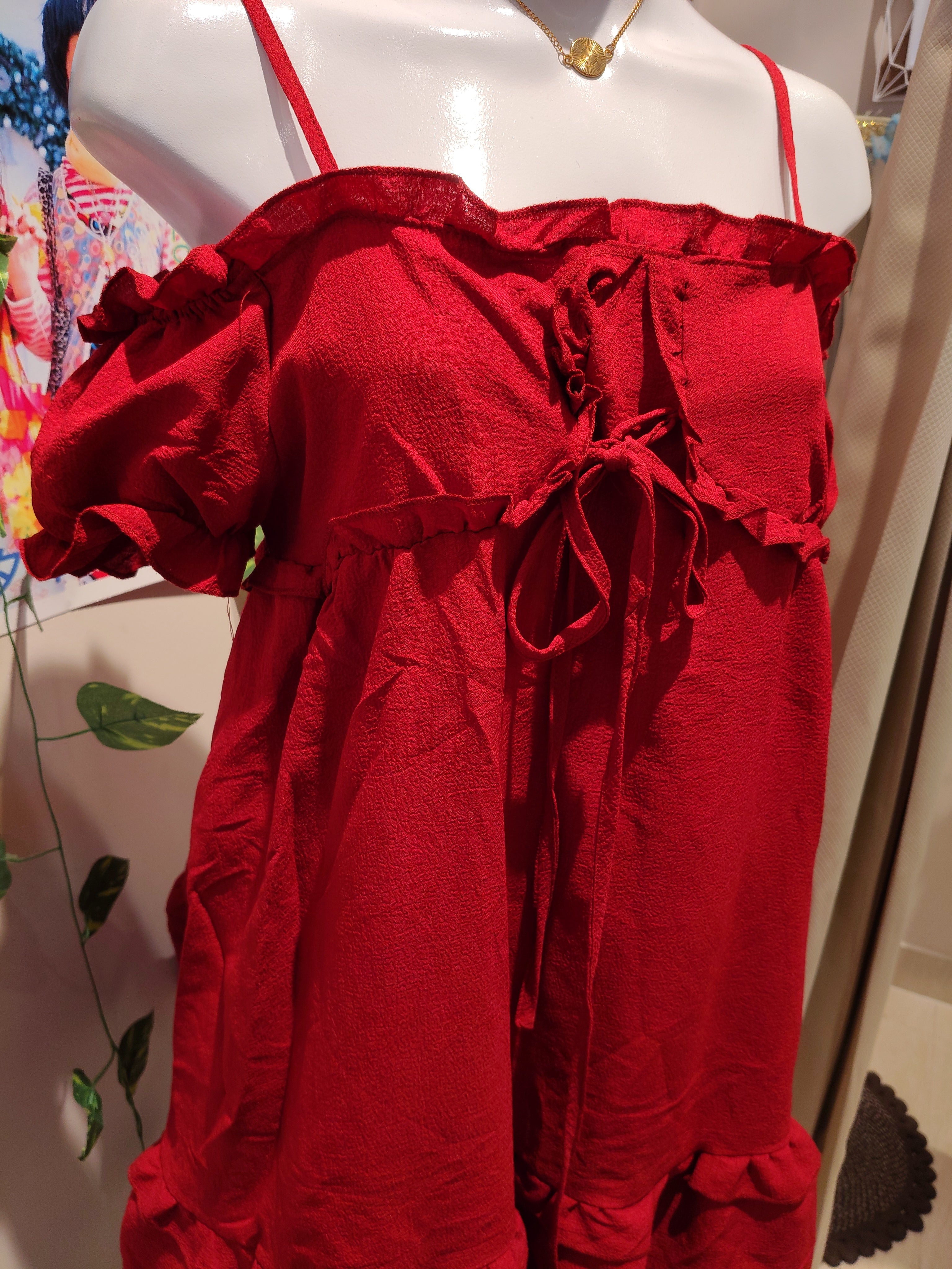 crimson dress bust 32-34