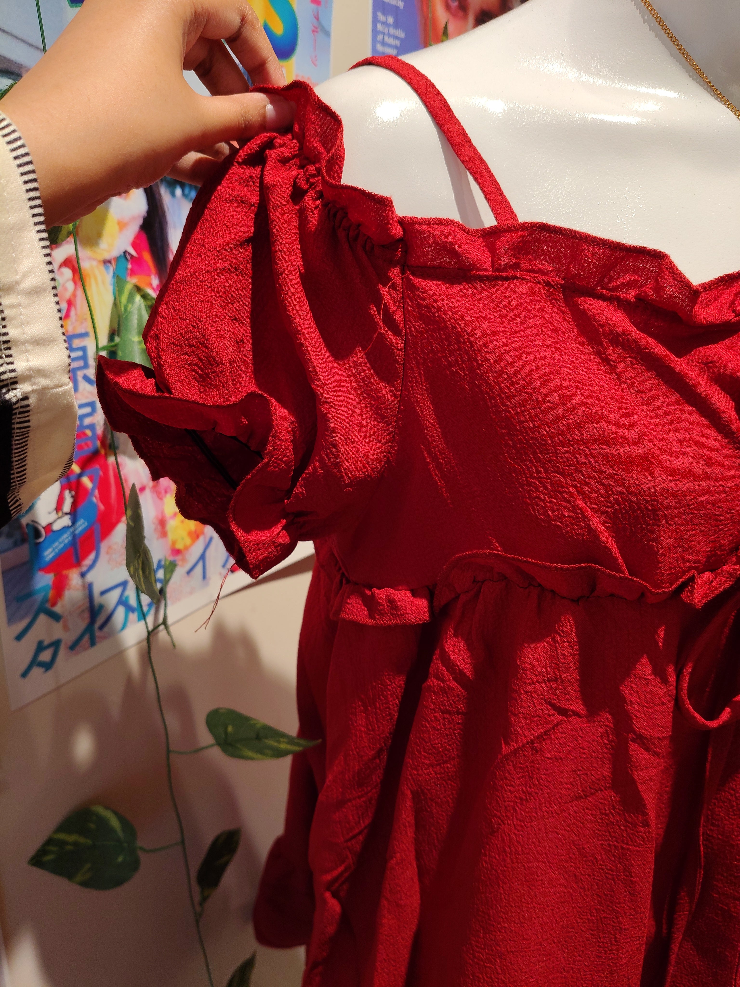 crimson dress bust 32-34