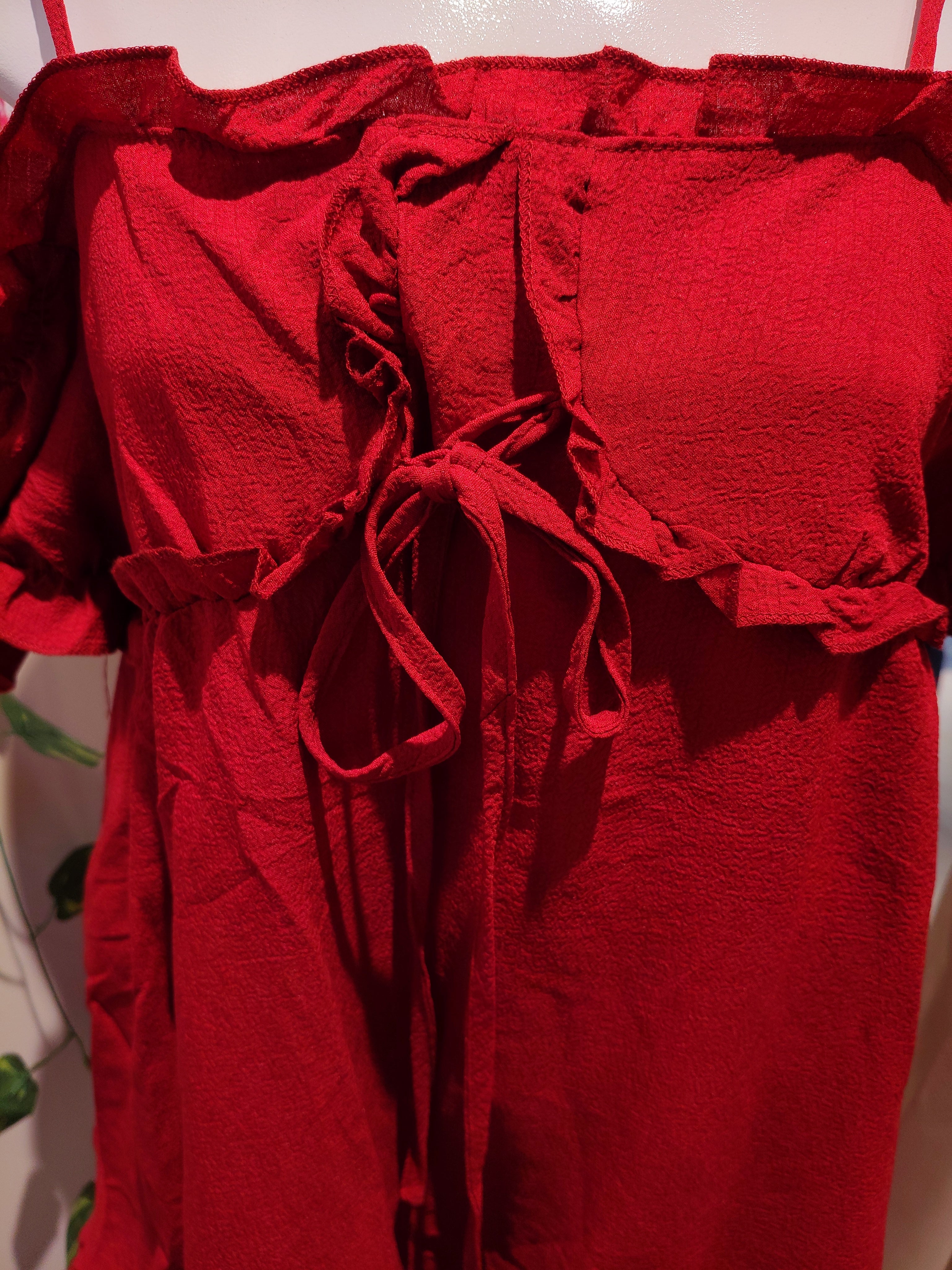 crimson dress bust 32-34