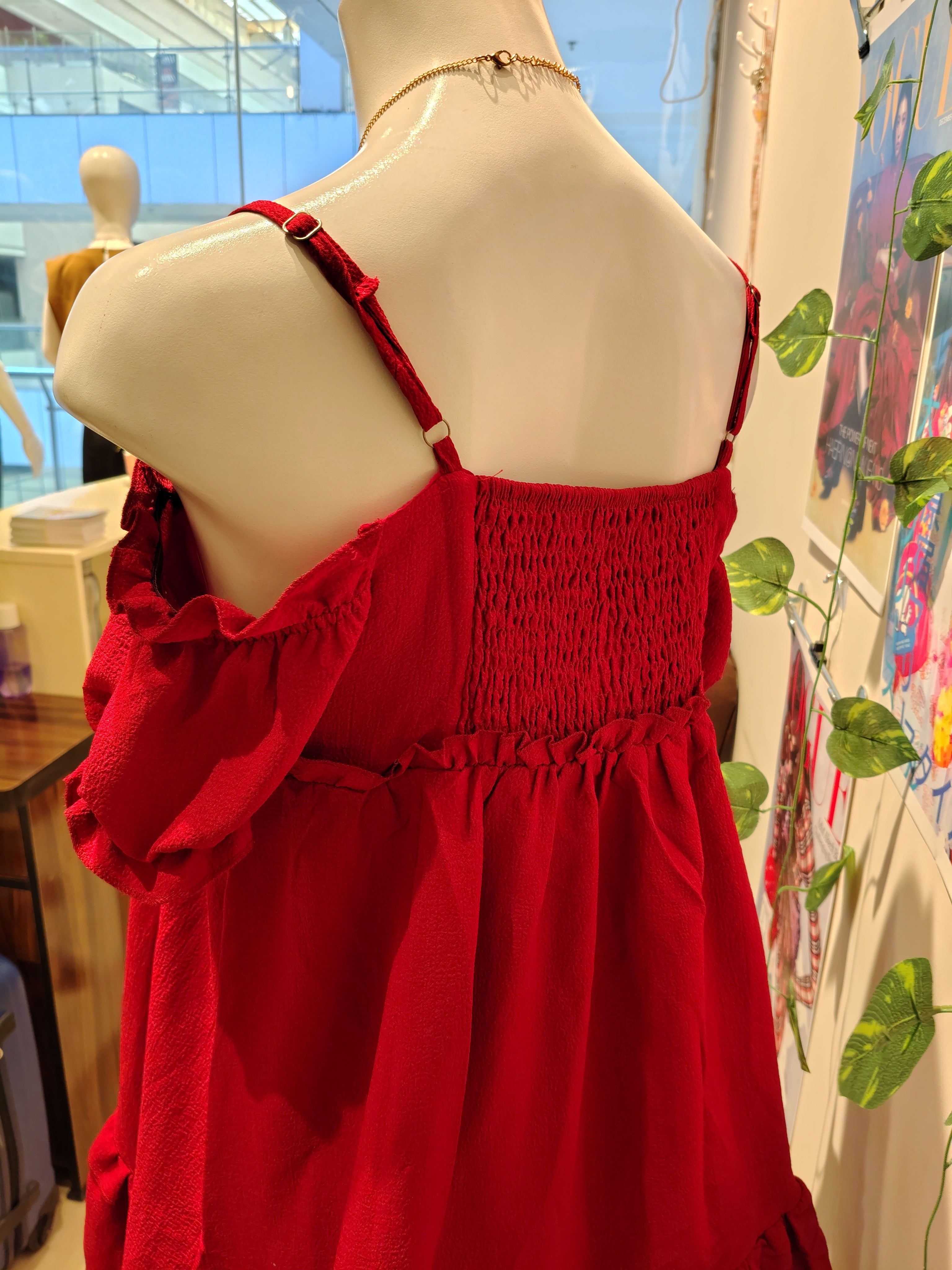 crimson dress bust 32-34