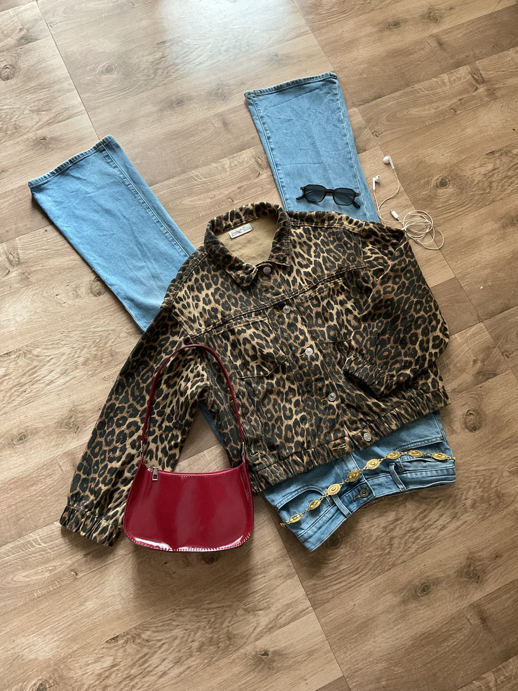Animal Print Denim Jacket