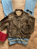 Animal Print Denim Jacket