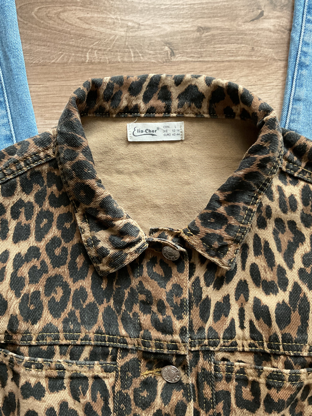 Animal Print Denim Jacket
