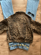 Animal Print Denim Jacket