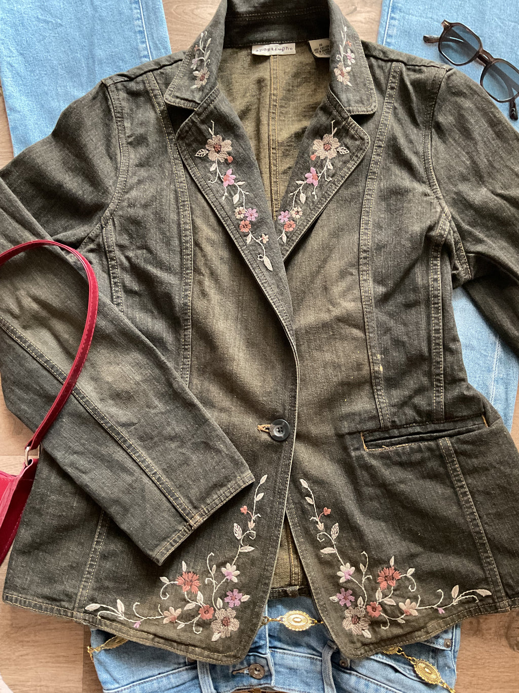 Felicity Embroidered Denim Jacket