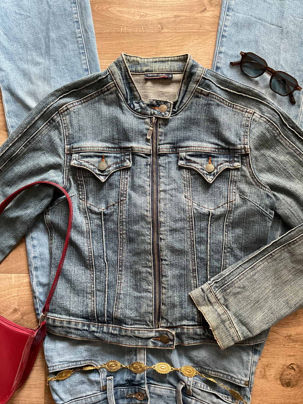 Women's Biker Denim Jacket