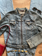 Women's Biker Denim Jacket