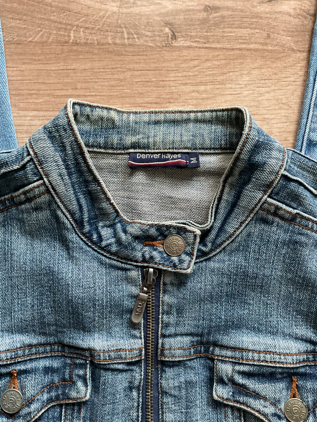 Women's Biker Denim Jacket