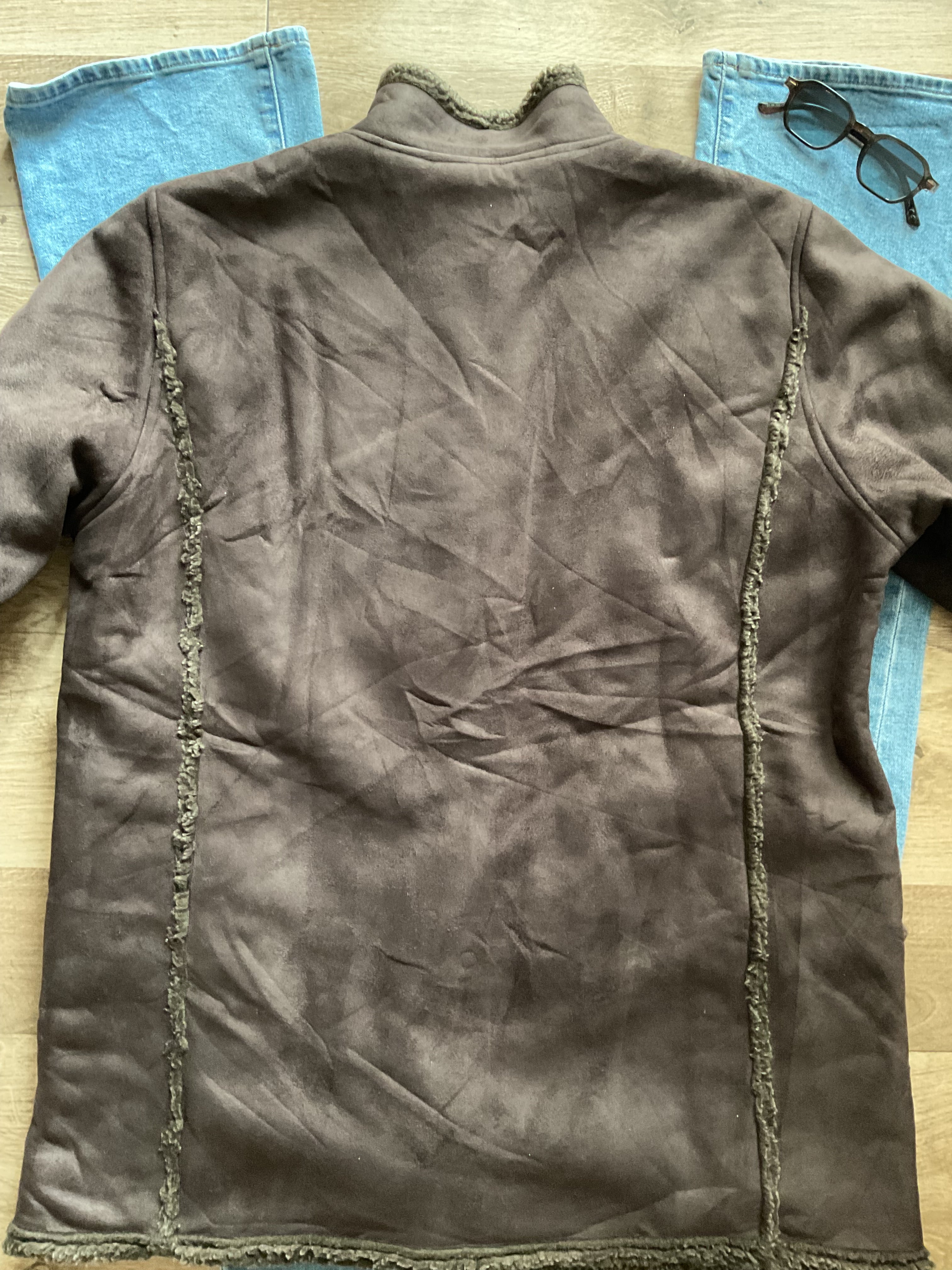 Wrap Me Up Brown Suede Coat