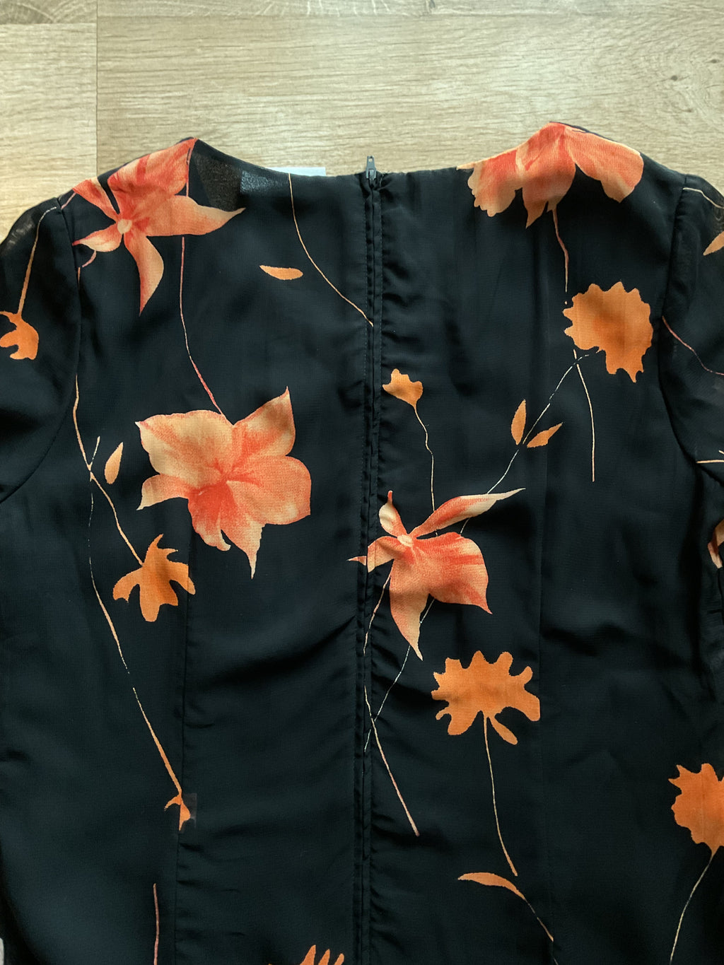 Shoulder Pad Floral Top