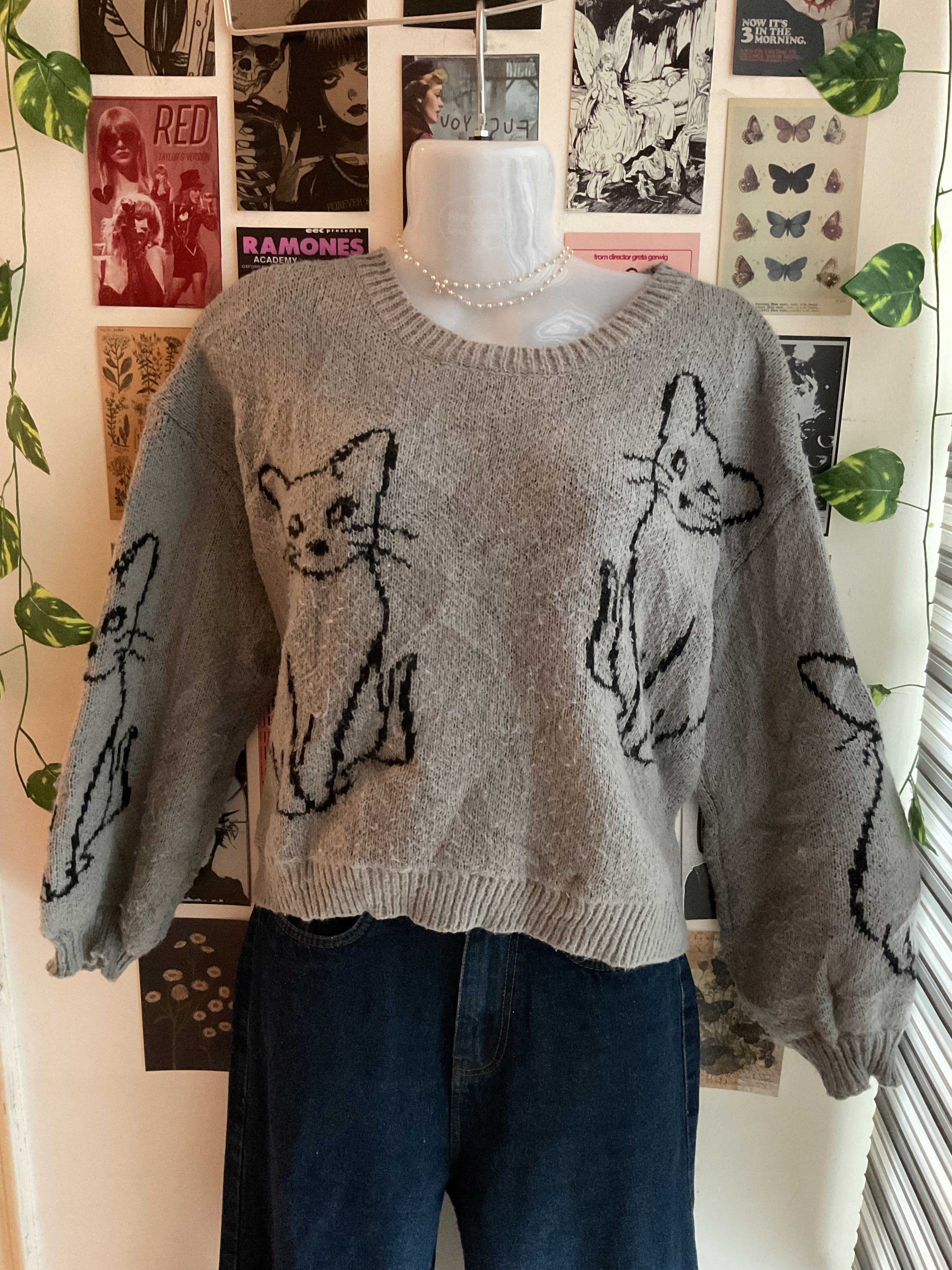 Feline Grey Jumper