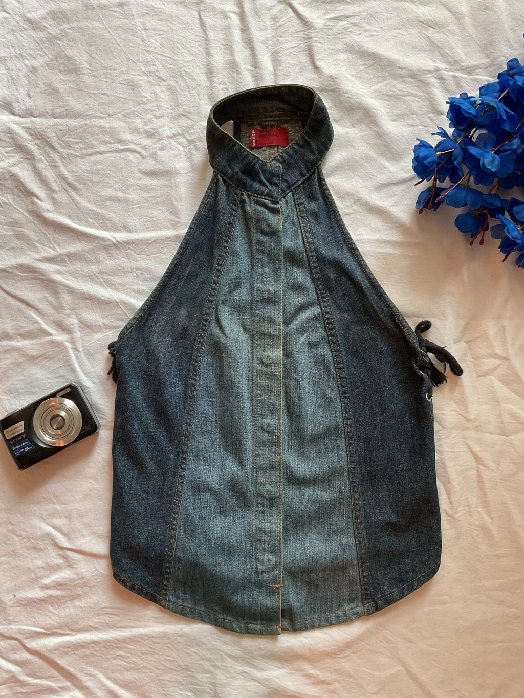 L*vi's Halter Denim Waistcoat