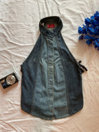 L*vi's Halter Denim Waistcoat