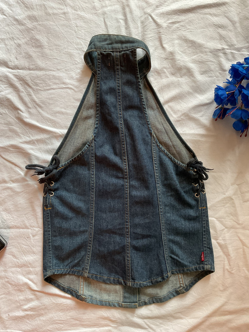 L*vi's Halter Denim Waistcoat