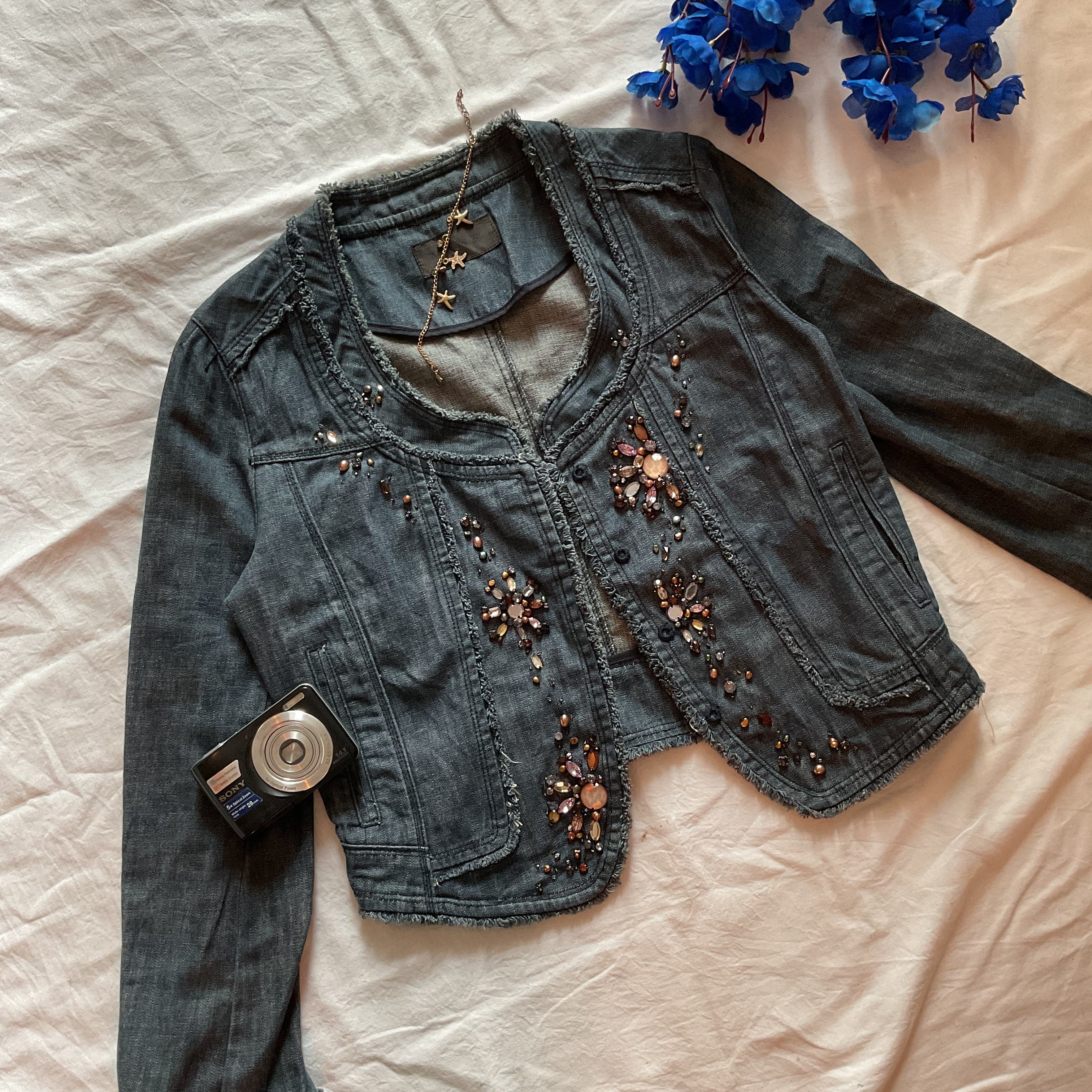 Handmade Stone Beauty Denim Jkt