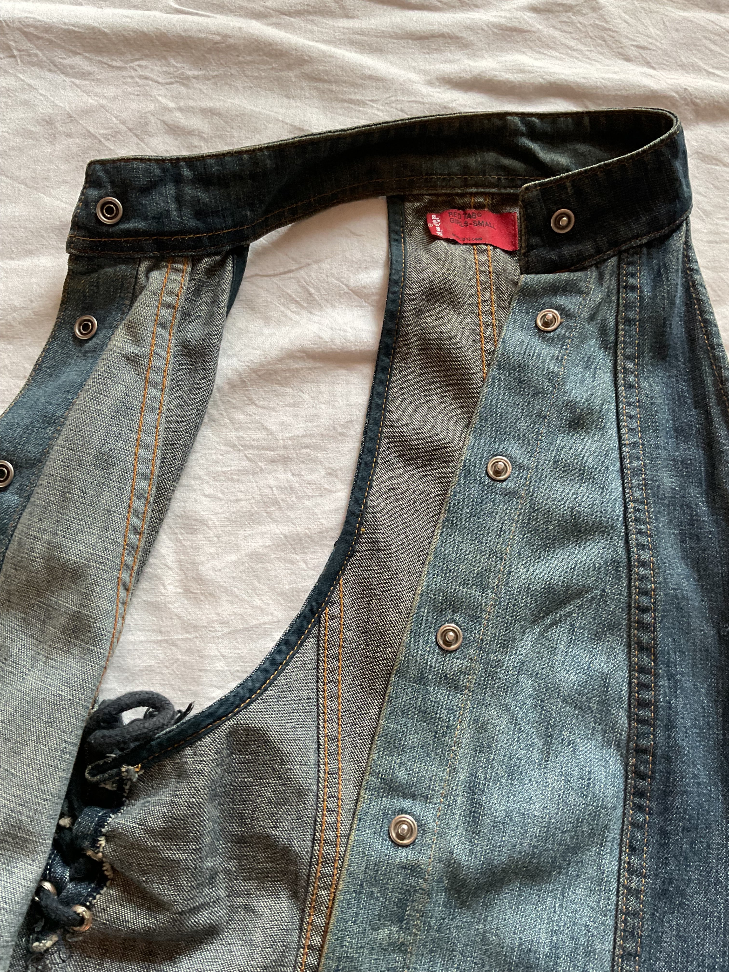 L*vi's Halter Denim Waistcoat