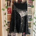 Ink Bloom Midi Skirt