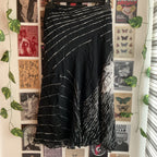 Ink Bloom Midi Skirt
