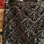 F*rver21 Noir Sequin Skirt