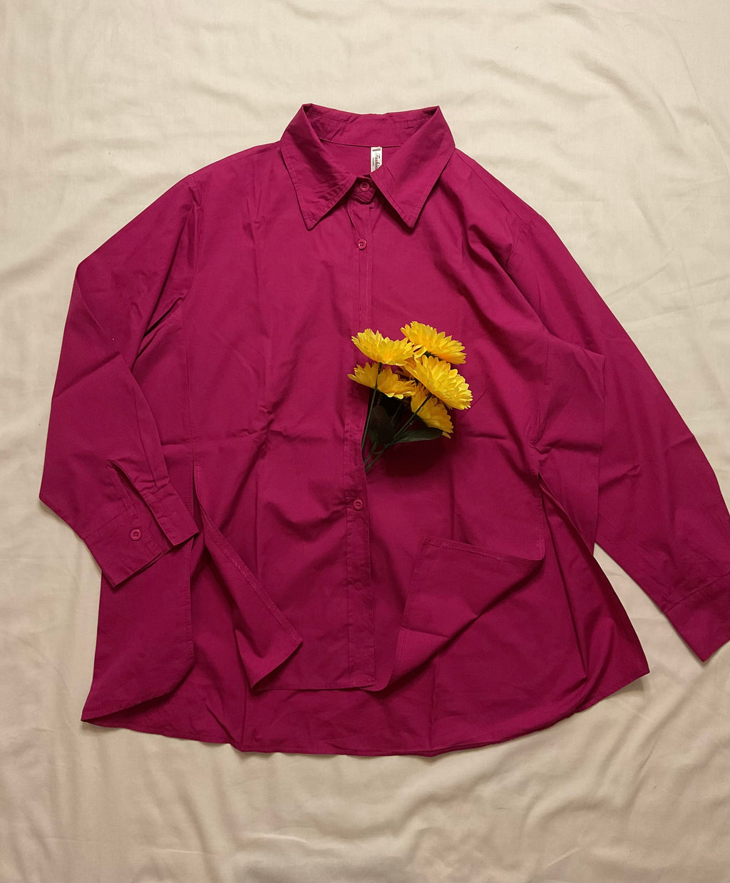 Magenta Oversized Shirt