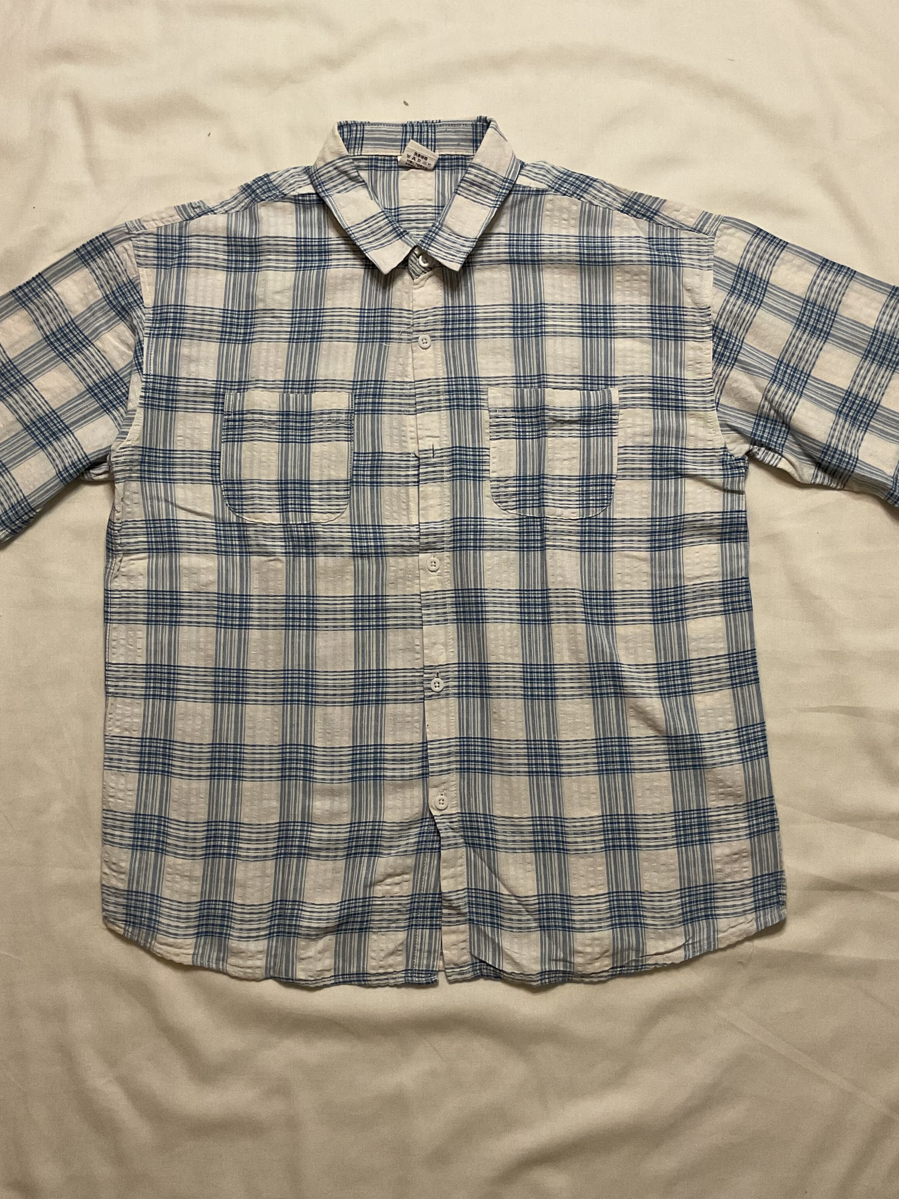 Cobalt Check Slim Shirt