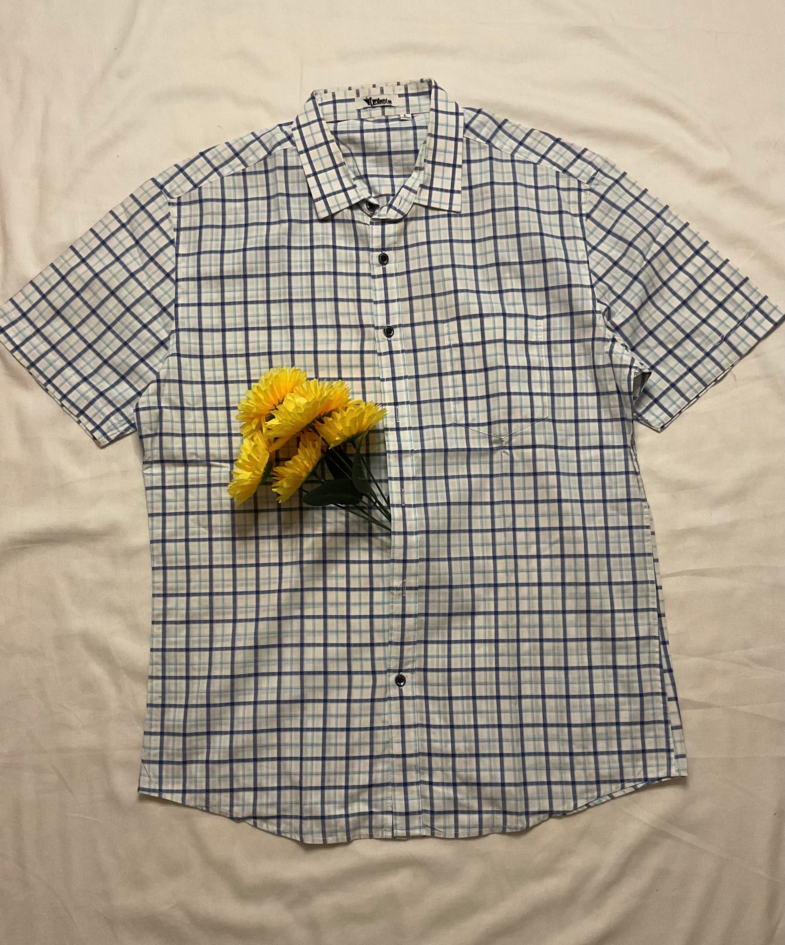 Azure Check Shirt