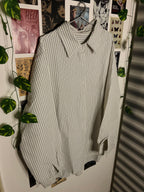 Waffle Stripe Oversized Shirt