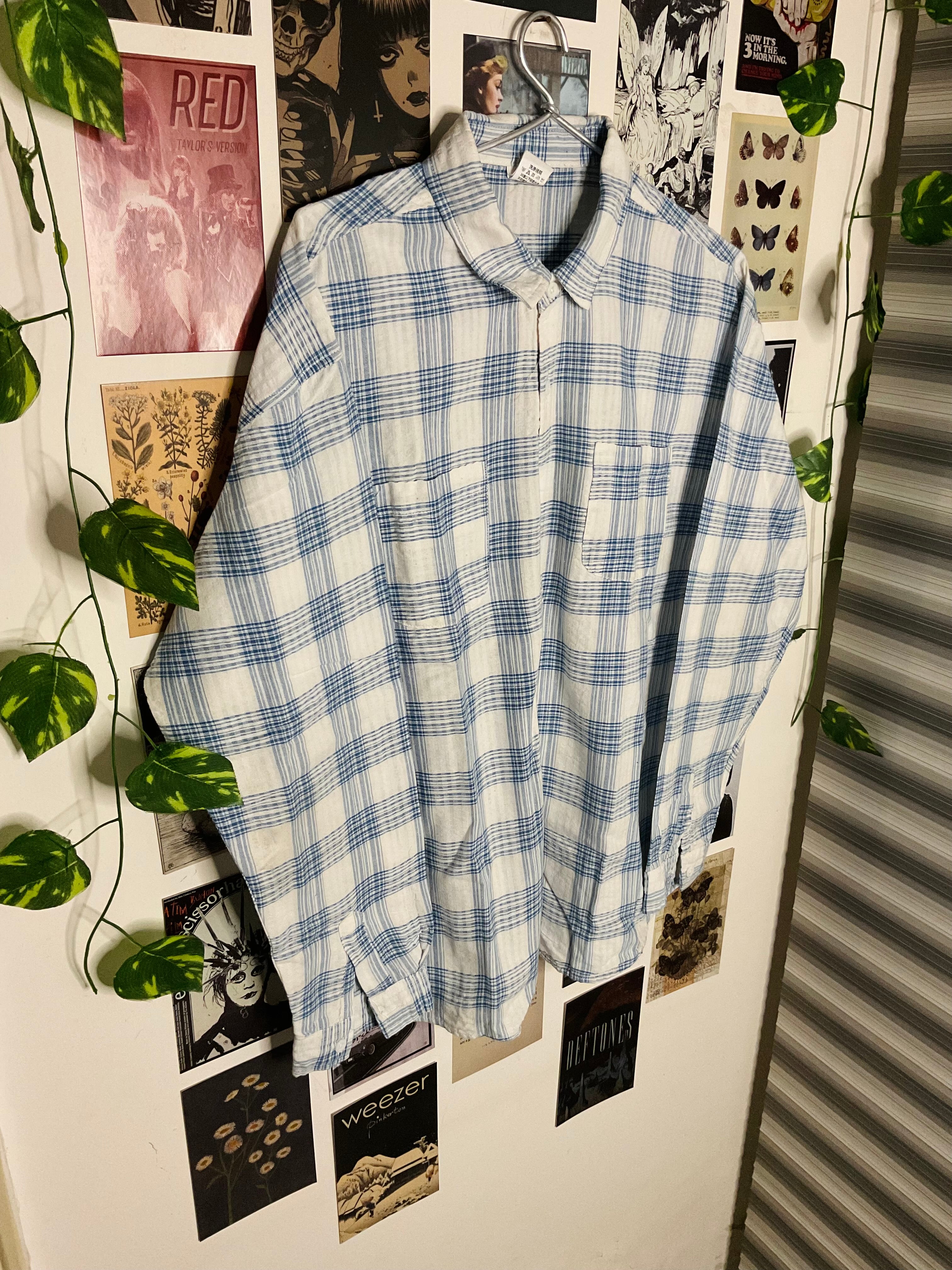 Cobalt Check Slim Shirt