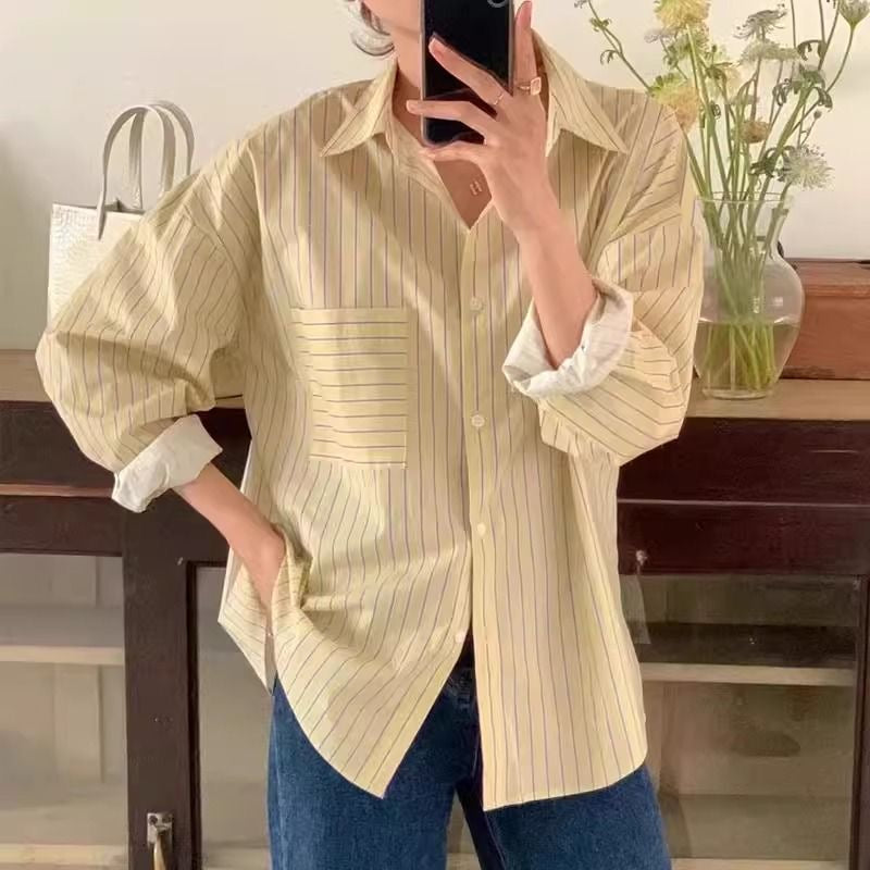 Sunbeam Stripe Oversized Shirt