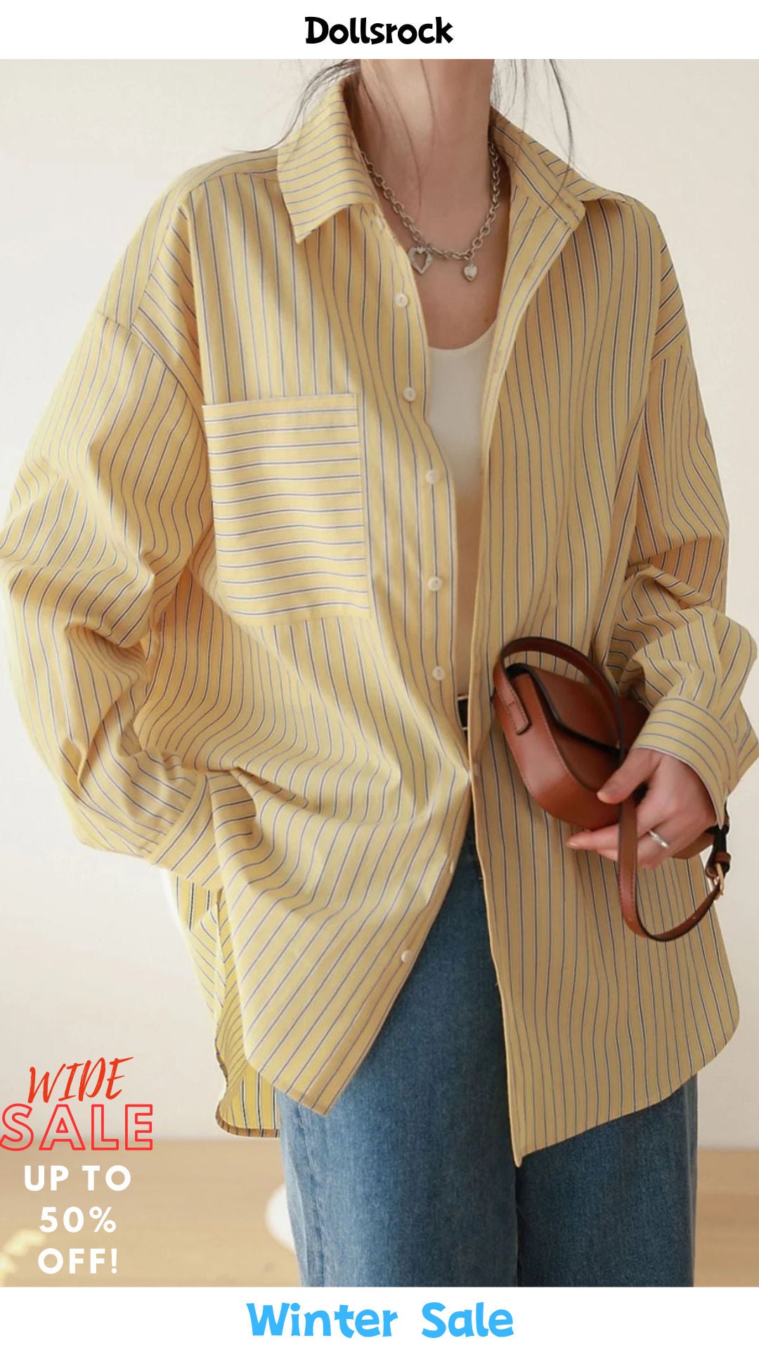 Sunbeam Stripe Oversized Shirt