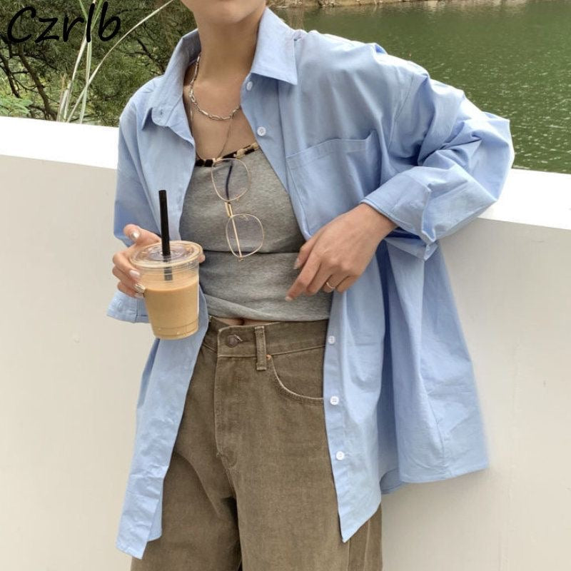 H*M Lyocell Oversized Shirt