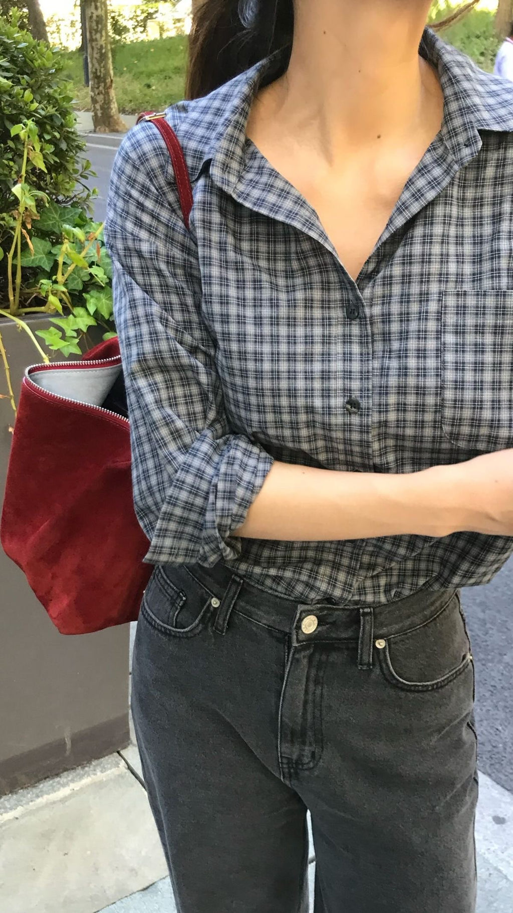 Graphite Blue Check Shirt