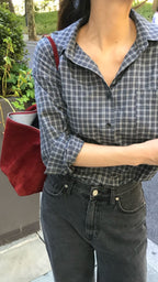 Graphite Blue Check Shirt