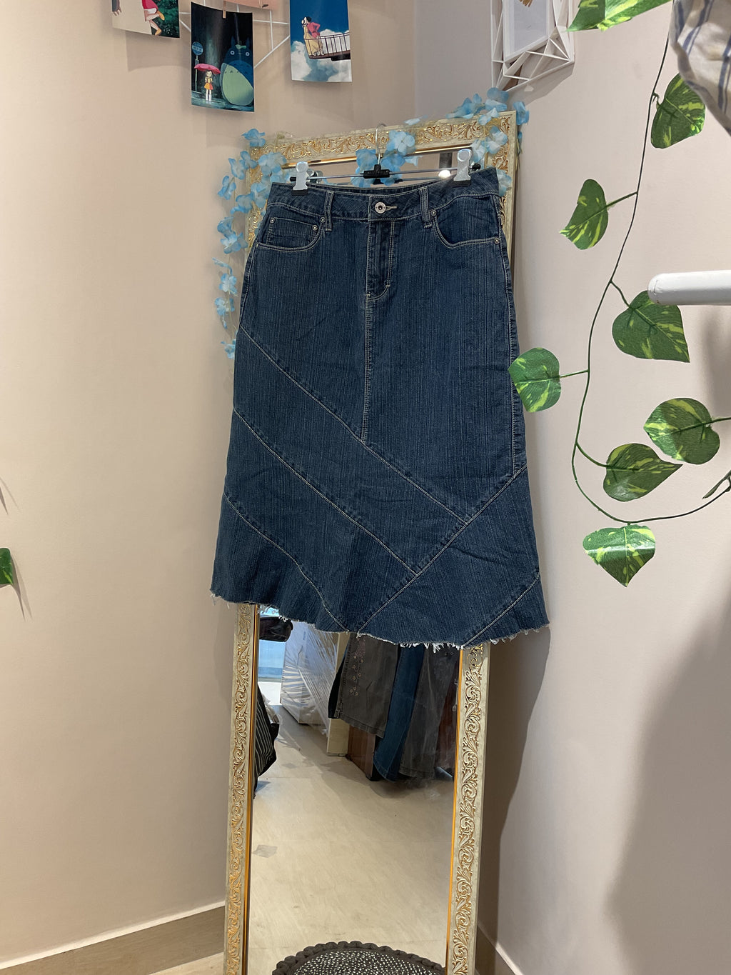 Panelled Midi Skirt