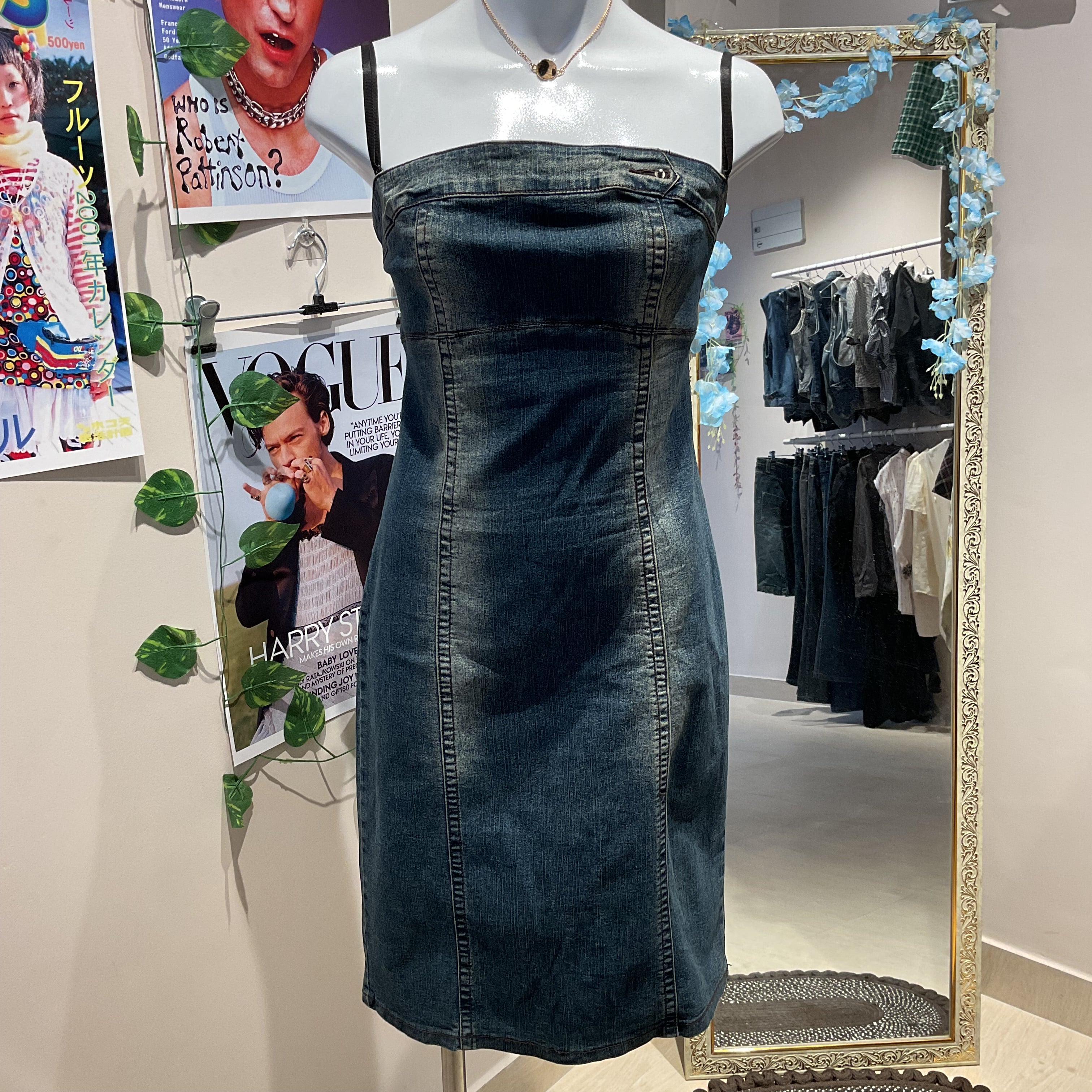 Strapline Denim Dress - 36" Bust