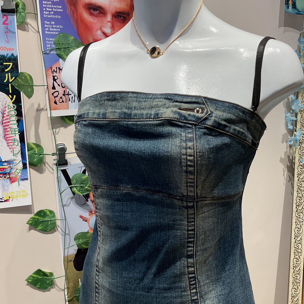 Strapline Denim Dress - 36" Bust