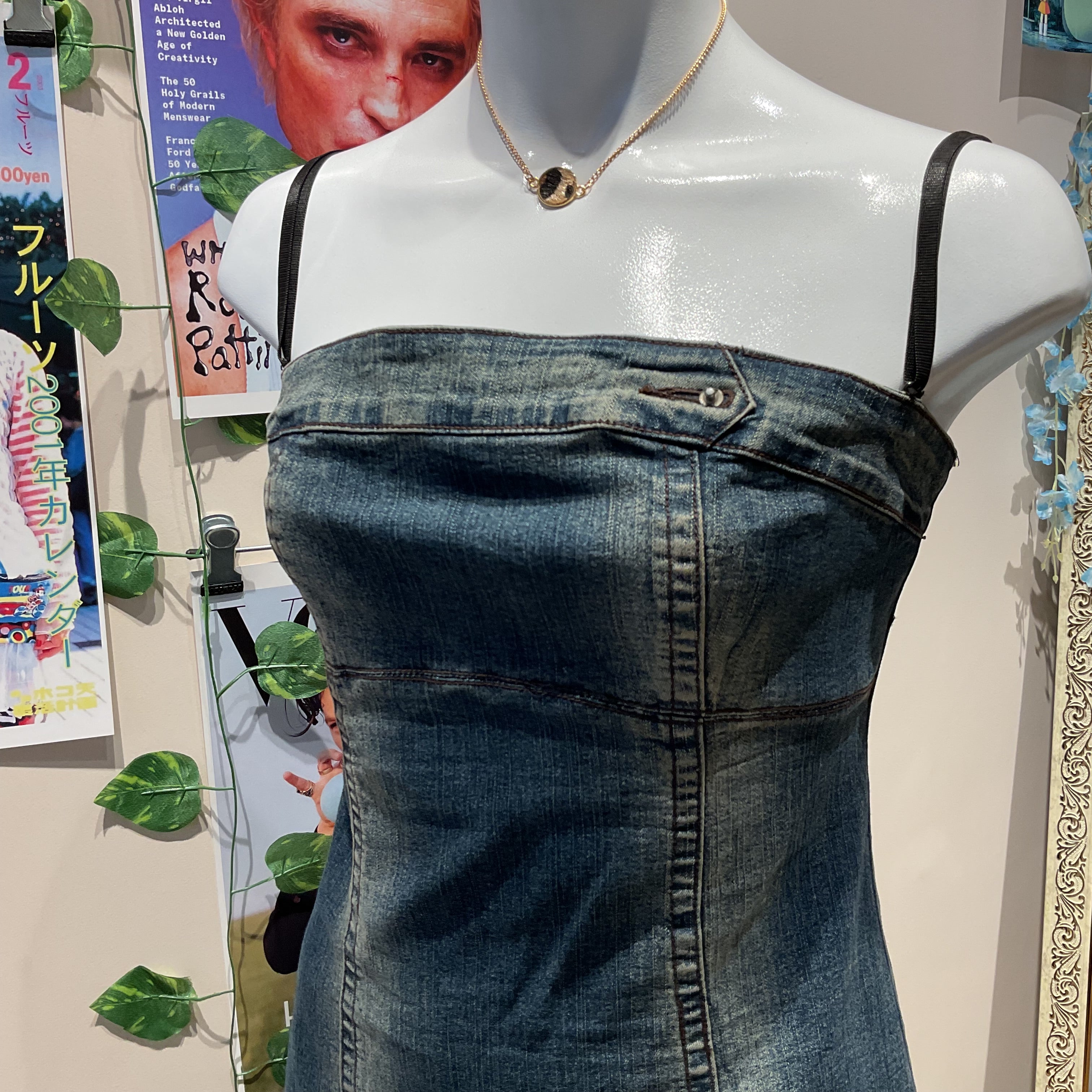 Strapline Denim Dress - 36" Bust