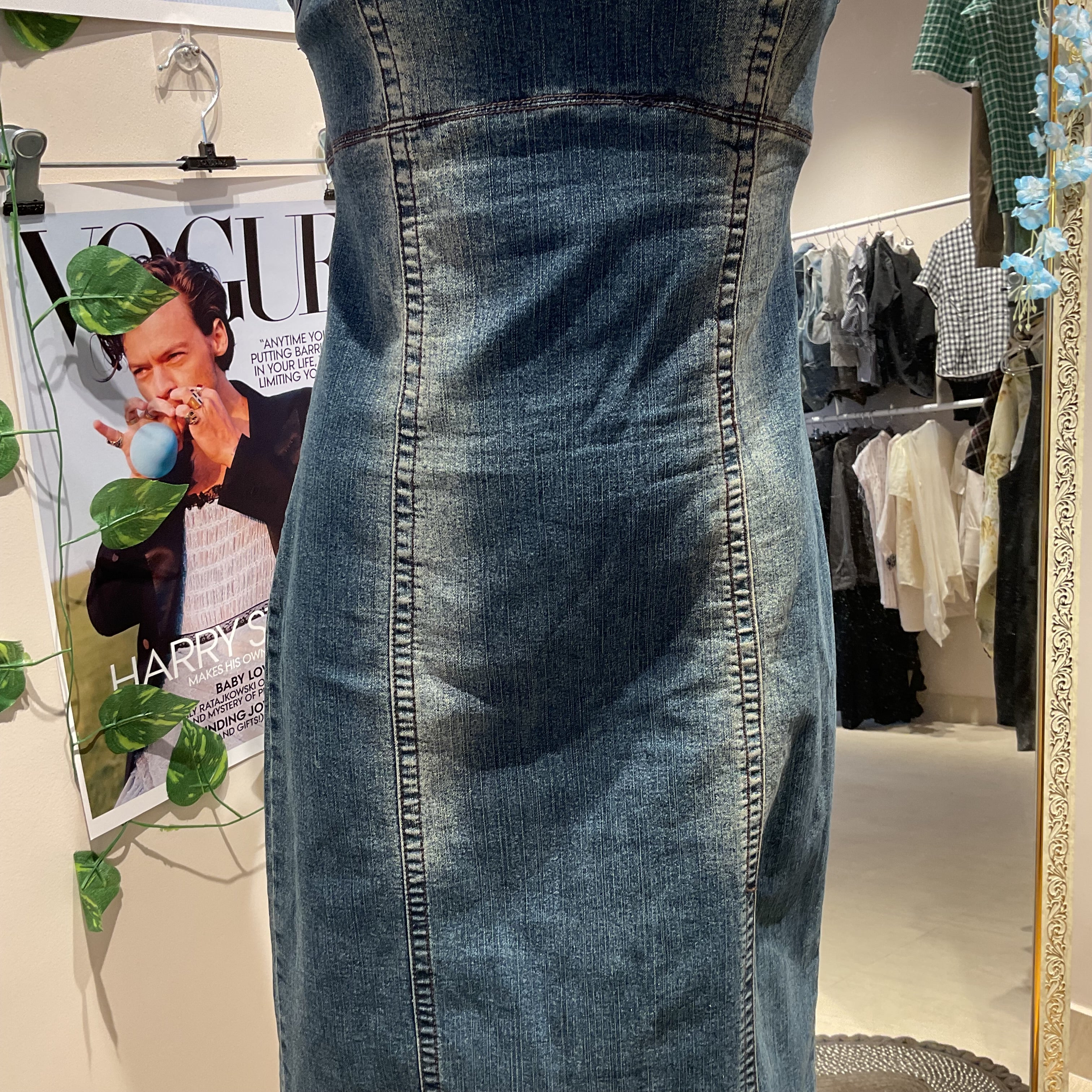 Strapline Denim Dress - 36" Bust