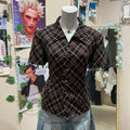 Plaid Print Shirt - Bust 36
