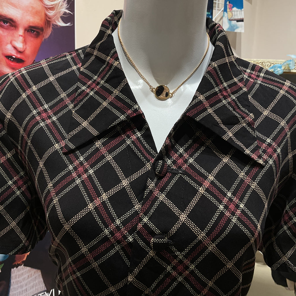 Plaid Print Shirt - Bust 36