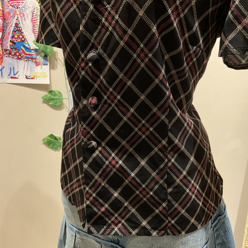 Plaid Print Shirt - Bust 36