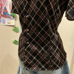 Plaid Print Shirt - Bust 36