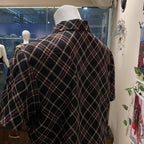 Plaid Print Shirt - Bust 36