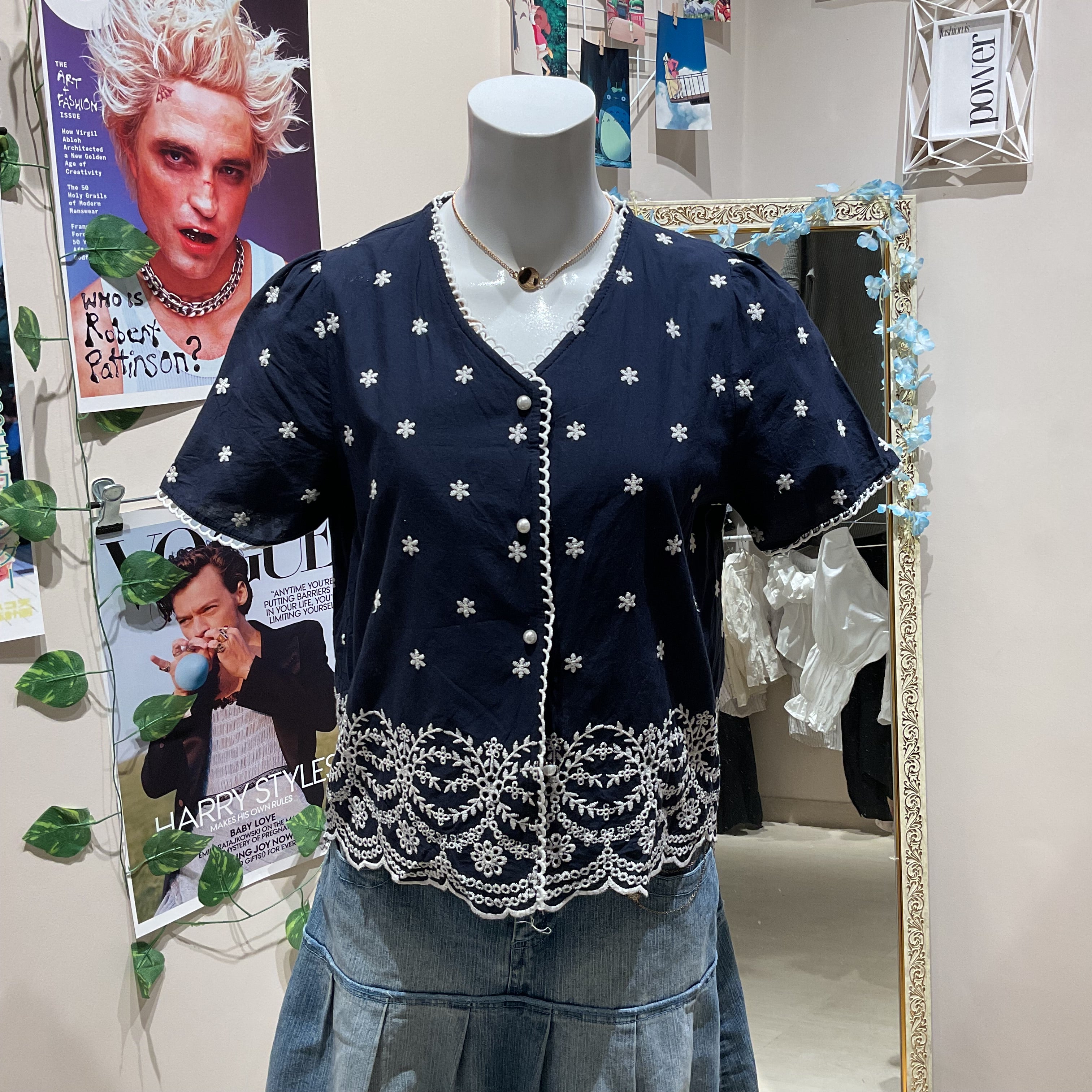 Blue Flor - Bust Upto 36