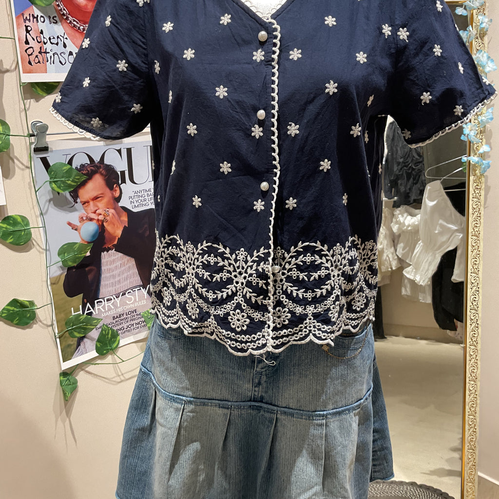 Blue Flor - Bust Upto 36